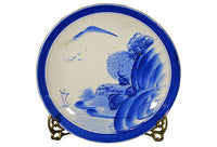 Set of 4 Antique Blue & White Plates