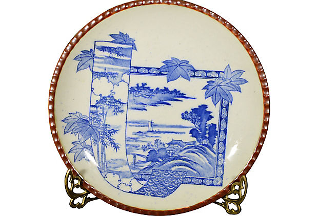 Set of 4 Antique Japanese Igezara Plates-2. Asian & Chinese Furniture, Art, Antiques, Vintage Home Décor for sale at FEA Home