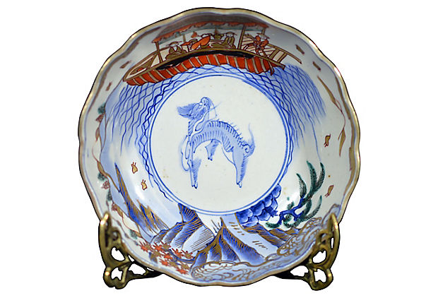 Set of 4 Antique Hand Painted Japanese Imari Porcelain Bowl-2. Asian & Chinese Furniture, Art, Antiques, Vintage Home Décor for sale at FEA Home