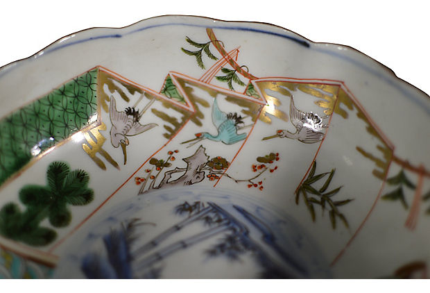 Set of 4 Antique Japanese Imari Bowls
