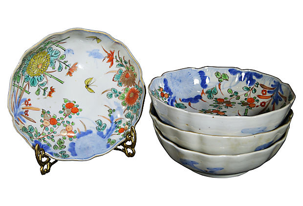 Antique Japanese Imari Bowls-1. Asian & Chinese Furniture, Art, Antiques, Vintage Home Décor for sale at FEA Home