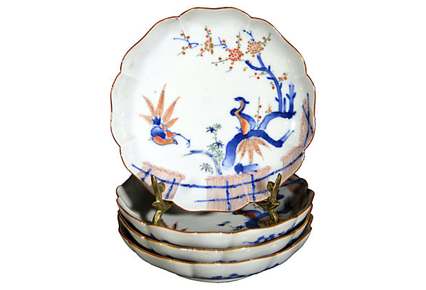 Set of 4 Antique Hand-Painted Imari Bowls-1. Asian & Chinese Furniture, Art, Antiques, Vintage Home Décor for sale at FEA Home