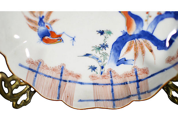 Set of 4 Antique Hand-Painted Imari Bowls