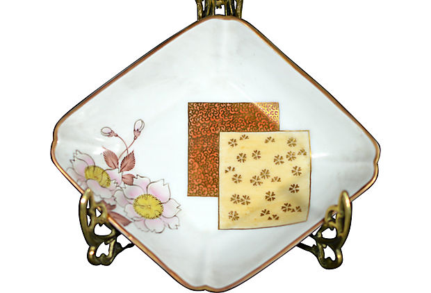 Set of 4 Japanese Kutani Plates-2. Asian & Chinese Furniture, Art, Antiques, Vintage Home Décor for sale at FEA Home