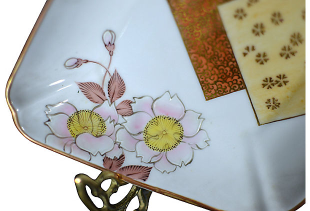 Set of 4 Japanese Kutani Plates-4. Asian &amp; Chinese Furniture, Art, Antiques, Vintage Home Décor for sale at FEA Home