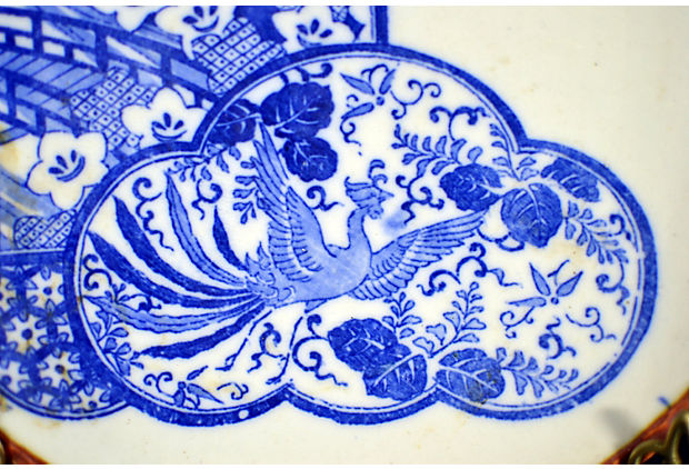 Antique Japanese Igezara Transferware Porcelain Plate-2. Asian & Chinese Furniture, Art, Antiques, Vintage Home Décor for sale at FEA Home