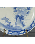 19th Century Japanese Porcelain Plate with Painted Blue and White Tree Décor-10. Asian & Chinese Furniture, Art, Antiques, Vintage Home Décor for sale at FEA Home