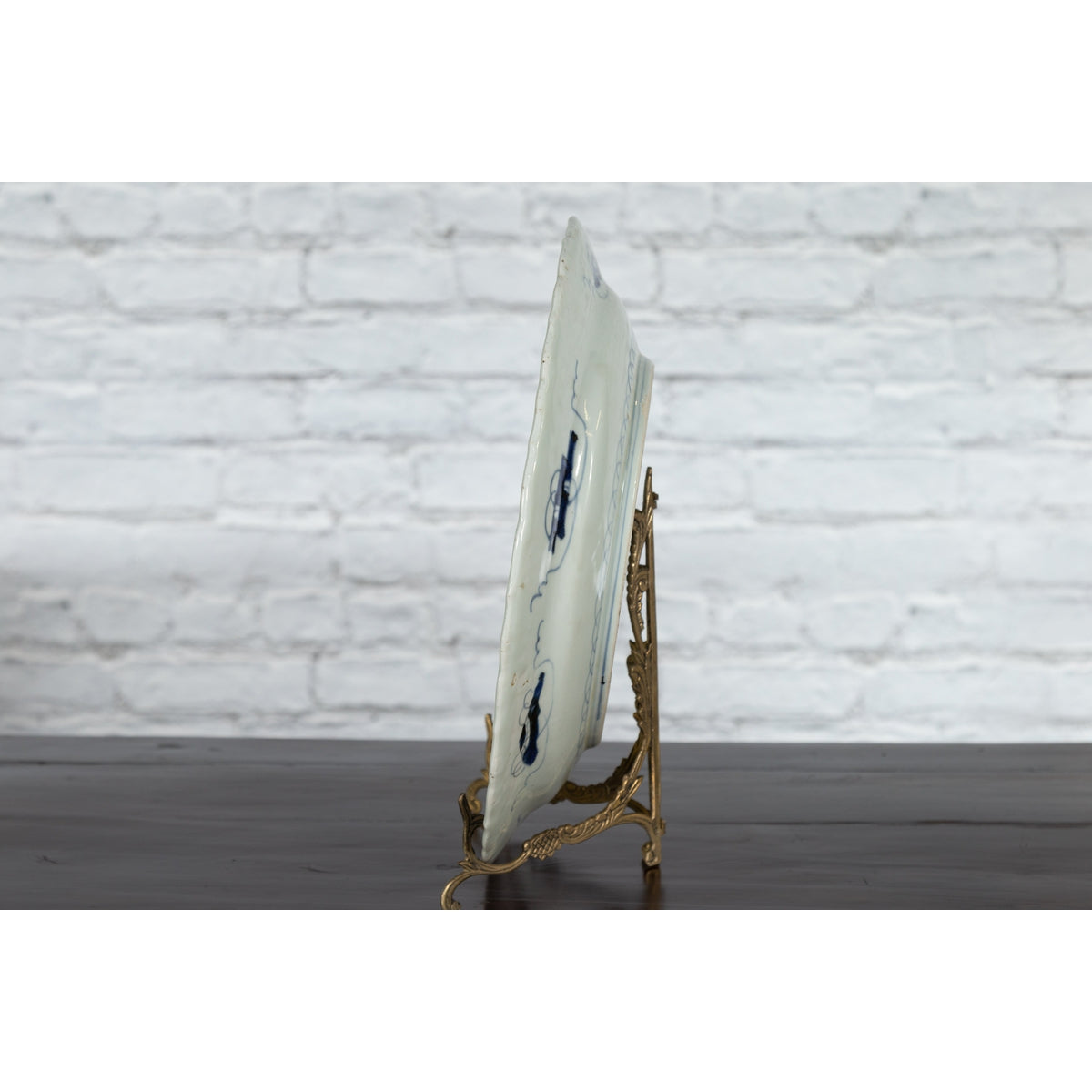 19th Century Japanese Porcelain Plate with Painted Blue and White Bird Décor-11. Asian &amp; Chinese Furniture, Art, Antiques, Vintage Home Décor for sale at FEA Home