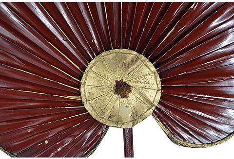 Pair of Antique Chinese Large Flags / Fan-YN4868-8. Asian & Chinese Furniture, Art, Antiques, Vintage Home Décor for sale at FEA Home