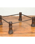 Large Contemporary Bronze Coffee Table Base with Hoof Feet with Brown Patina-3. Asian & Chinese Furniture, Art, Antiques, Vintage Home Décor for sale at FEA Home