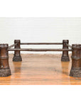 Large Contemporary Bronze Coffee Table Base with Hoof Feet with Brown Patina-5. Asian & Chinese Furniture, Art, Antiques, Vintage Home Décor for sale at FEA Home