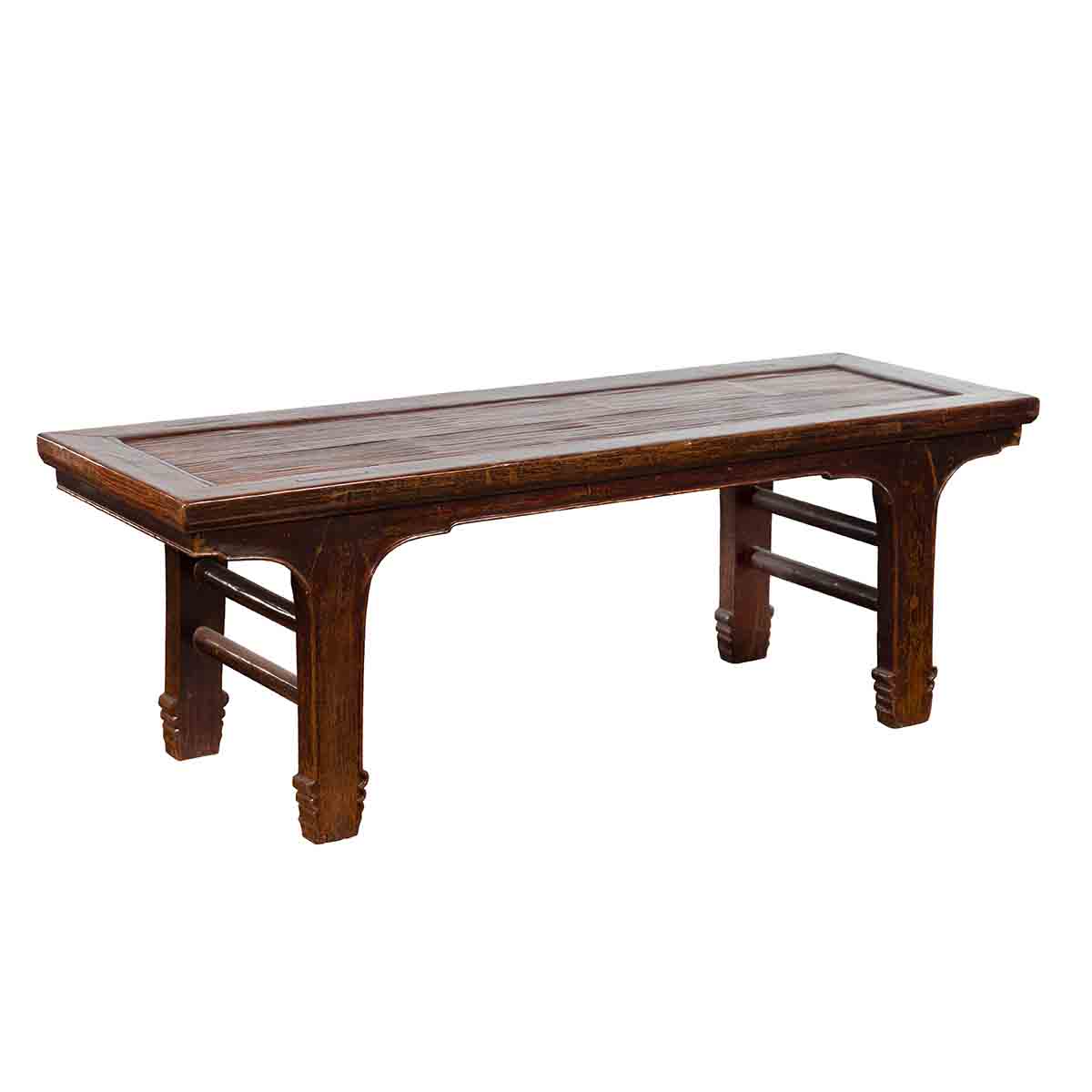 Chinese Early 20th Century Low Table with Bamboo Opium Mat Top-1. Asian & Chinese Furniture, Art, Antiques, Vintage Home Décor for sale at FEA Home