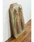 Thai Carved Stone Green Painted Temple Wall Plaque Depicting Ceremonial Dancers-7. Asian & Chinese Furniture, Art, Antiques, Vintage Home Décor for sale at FEA Home