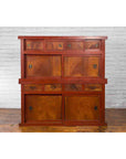 Japanese Early 20th Century Kitchen Compound Cabinet with Sliding Doors-7. Asian & Chinese Furniture, Art, Antiques, Vintage Home Décor for sale at FEA Home