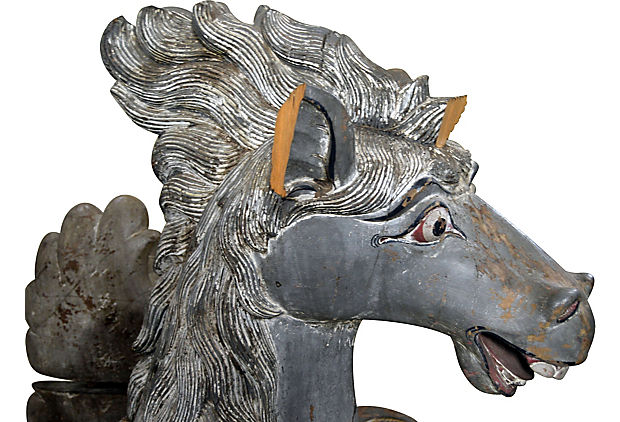 Oversized Antique Hand-Carved Dragon-YN5427-2. Asian & Chinese Furniture, Art, Antiques, Vintage Home Décor for sale at FEA Home