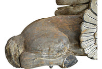 Oversized Antique Hand-Carved Dragon