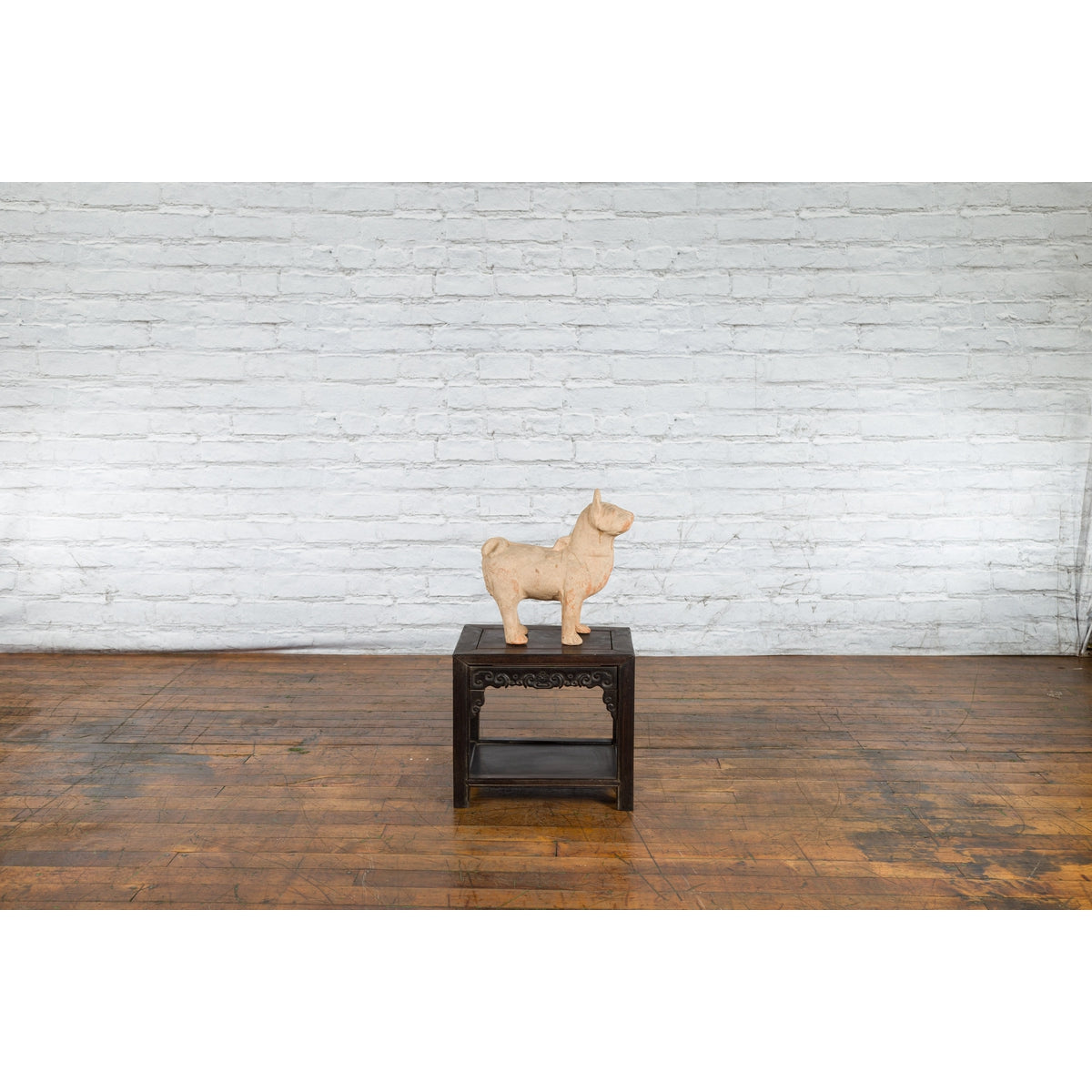 Ming Dynasty 18th Century Terracotta Sculpture Depicting a Mythical Creature-4. Asian &amp; Chinese Furniture, Art, Antiques, Vintage Home Décor for sale at FEA Home