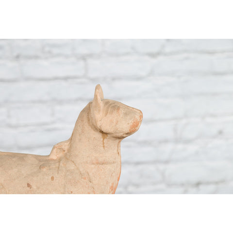 Ming Dynasty 18th Century Terracotta Sculpture Depicting a Mythical Creature - Antique Chinese and Vintage Asian Furniture for Sale at FEA Home