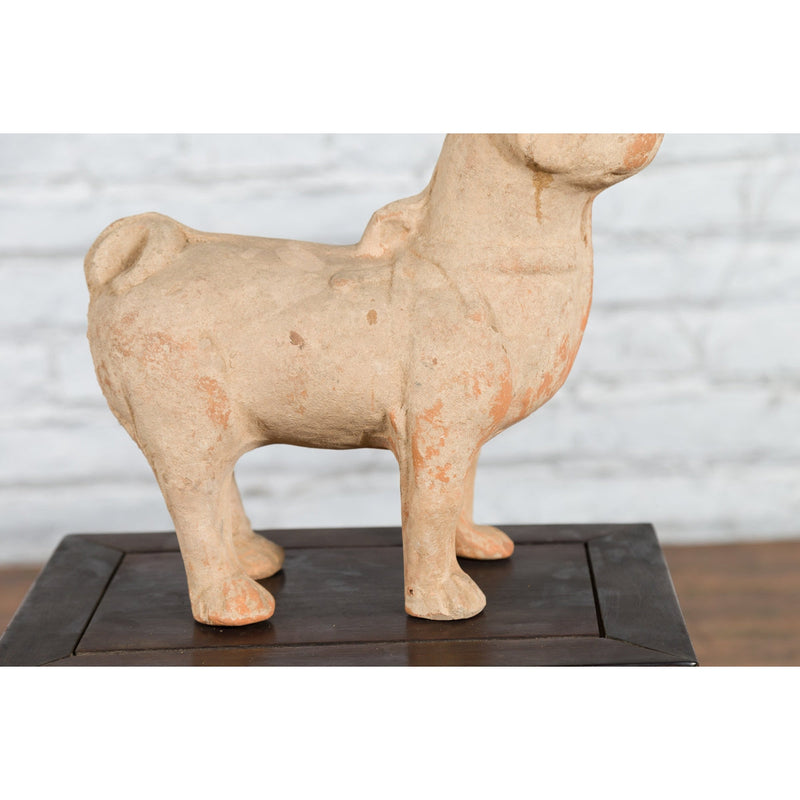 Ming Dynasty 18th Century Terracotta Sculpture Depicting a Mythical Creature - Antique Chinese and Vintage Asian Furniture for Sale at FEA Home