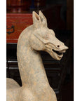 Large Chinese Han Dynasty Period Terracotta Walking Horse, circa 202 BC-200 AD-12. Asian & Chinese Furniture, Art, Antiques, Vintage Home Décor for sale at FEA Home