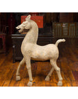 Large Chinese Han Dynasty Period Terracotta Walking Horse, circa 202 BC-200 AD-2. Asian & Chinese Furniture, Art, Antiques, Vintage Home Décor for sale at FEA Home