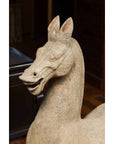 Large Chinese Han Dynasty Period Terracotta Walking Horse, circa 202 BC-200 AD-5. Asian & Chinese Furniture, Art, Antiques, Vintage Home Décor for sale at FEA Home