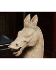 Large Chinese Han Dynasty Period Terracotta Walking Horse, circa 202 BC-200 AD-6. Asian & Chinese Furniture, Art, Antiques, Vintage Home Décor for sale at FEA Home