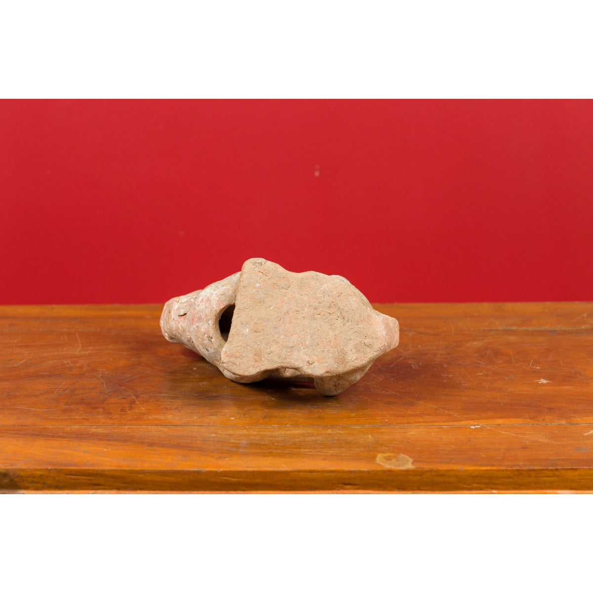 Chinese 18th Century Qing Dynasty Period Terracotta Sitting Dog Mingqi Sculpture-11. Asian &amp; Chinese Furniture, Art, Antiques, Vintage Home Décor for sale at FEA Home
