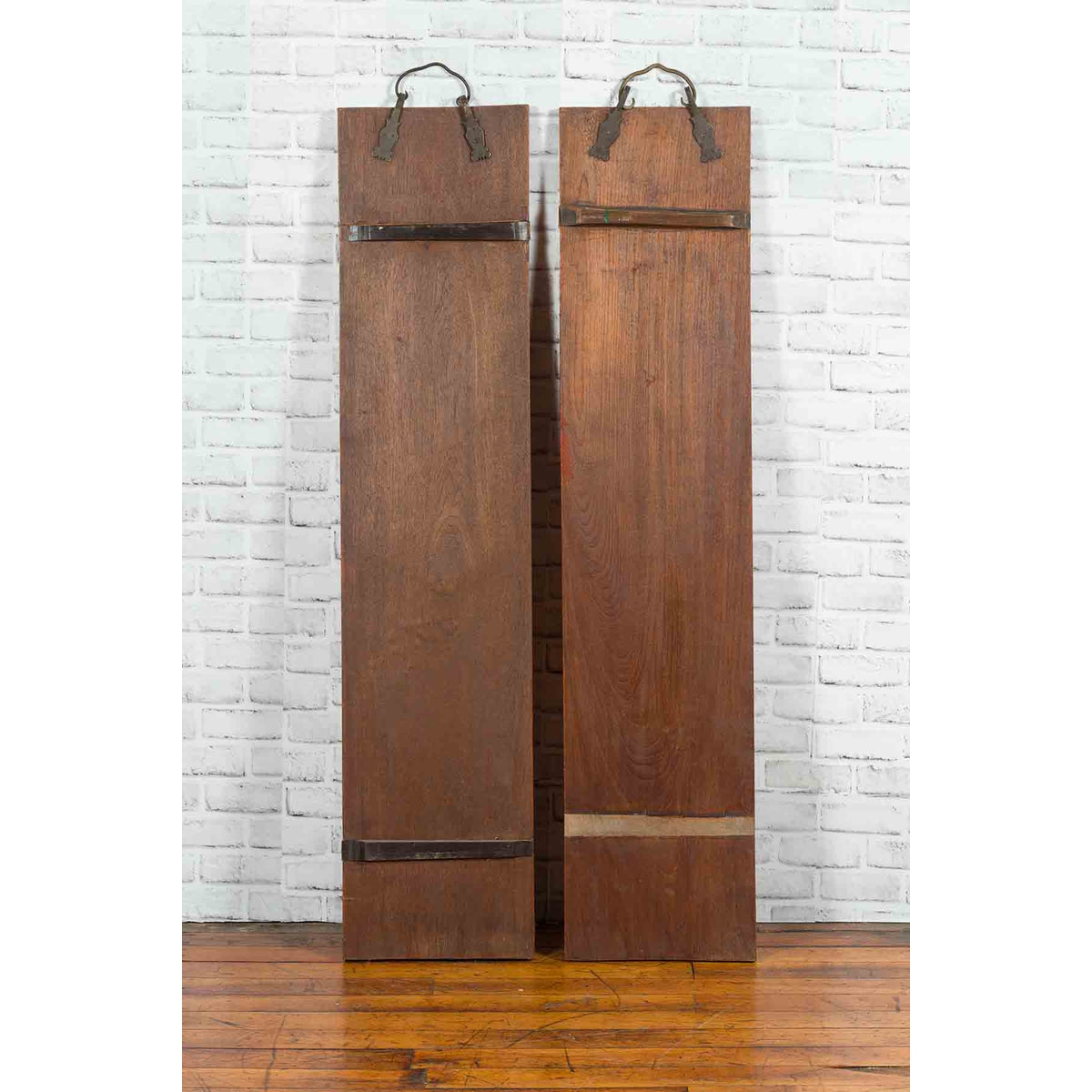 Pair of Chinese 1920s Red and Black Lacquered Signs with Hand Carved Calligraphy-12. Asian &amp; Chinese Furniture, Art, Antiques, Vintage Home Décor for sale at FEA Home