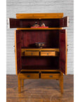 Chinese Early 20th Century Lacquered Armoire with Gilt Carved Warrior Motifs-4. Asian & Chinese Furniture, Art, Antiques, Vintage Home Décor for sale at FEA Home