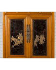 Chinese Early 20th Century Lacquered Armoire with Gilt Carved Warrior Motifs-7. Asian & Chinese Furniture, Art, Antiques, Vintage Home Décor for sale at FEA Home