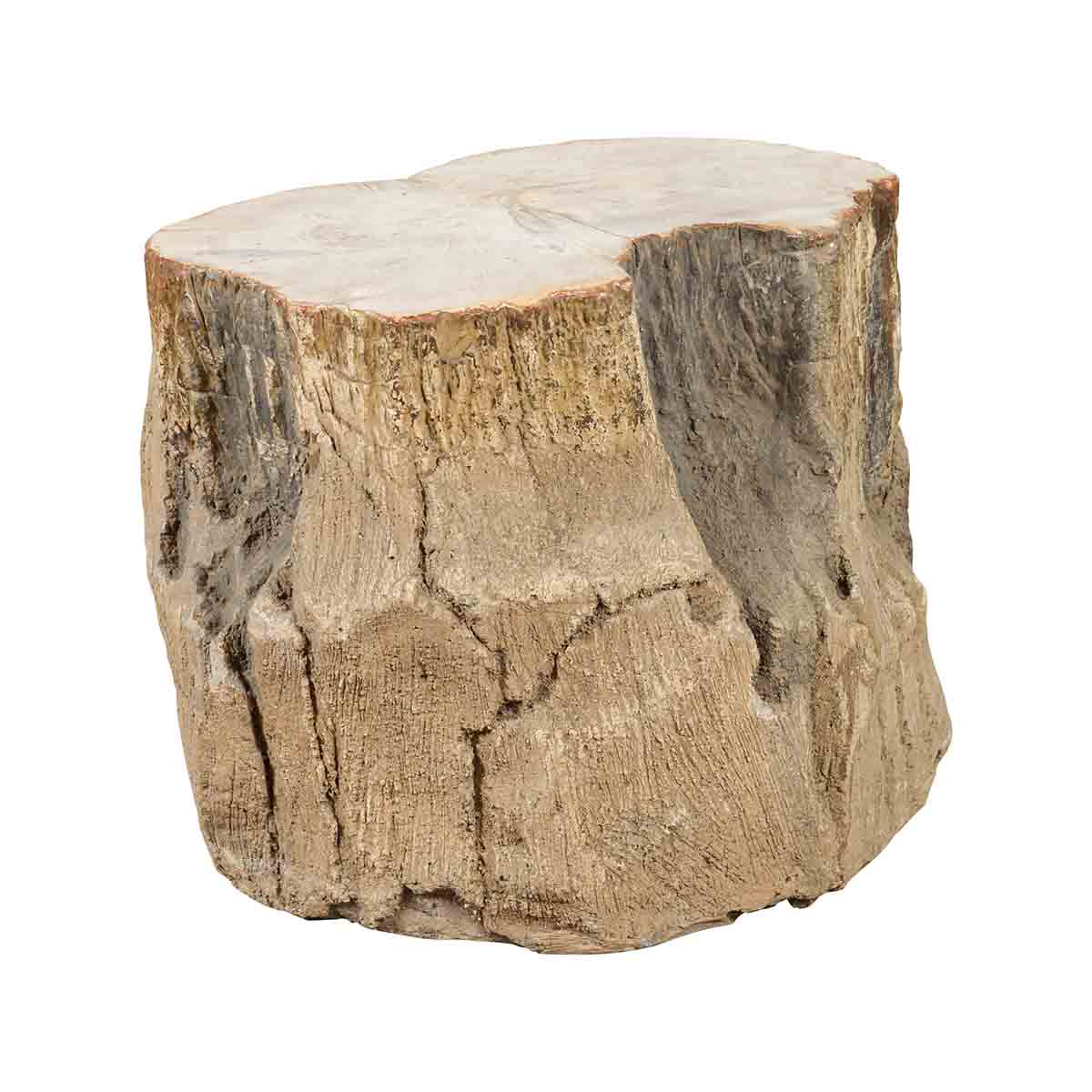 Antique Petrified Wood Tree Stump Drinks Table or Stool Covered in Gesso-1. Asian & Chinese Furniture, Art, Antiques, Vintage Home Décor for sale at FEA Home