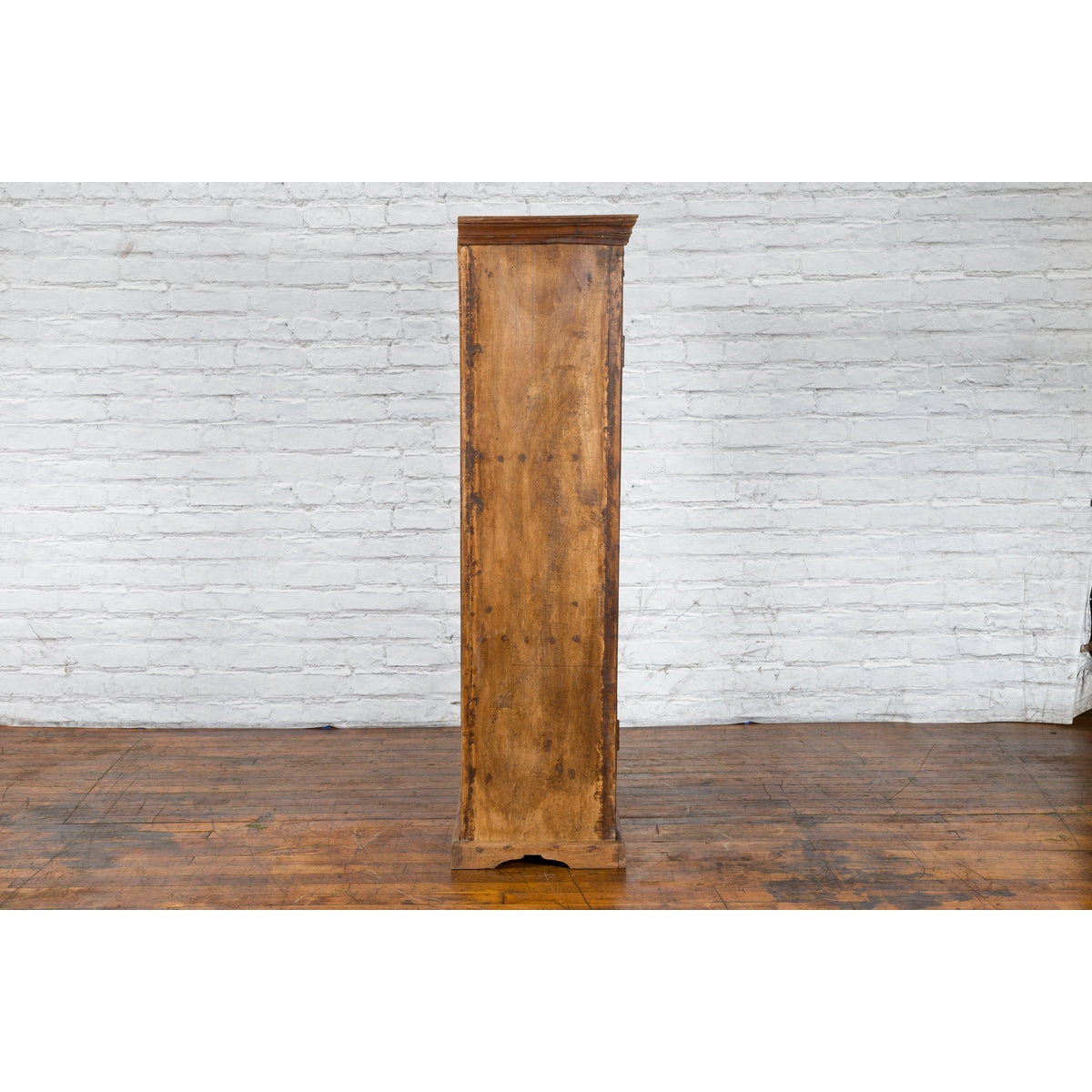 Indian 19th Century Gujarat Armoire with Iron Braces and Carved Half Columns-13. Asian &amp; Chinese Furniture, Art, Antiques, Vintage Home Décor for sale at FEA Home