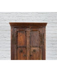 Indian 19th Century Gujarat Armoire with Iron Braces and Carved Half Columns-6. Asian & Chinese Furniture, Art, Antiques, Vintage Home Décor for sale at FEA Home