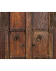 Indian 19th Century Gujarat Armoire with Iron Braces and Carved Half Columns-7. Asian & Chinese Furniture, Art, Antiques, Vintage Home Décor for sale at FEA Home