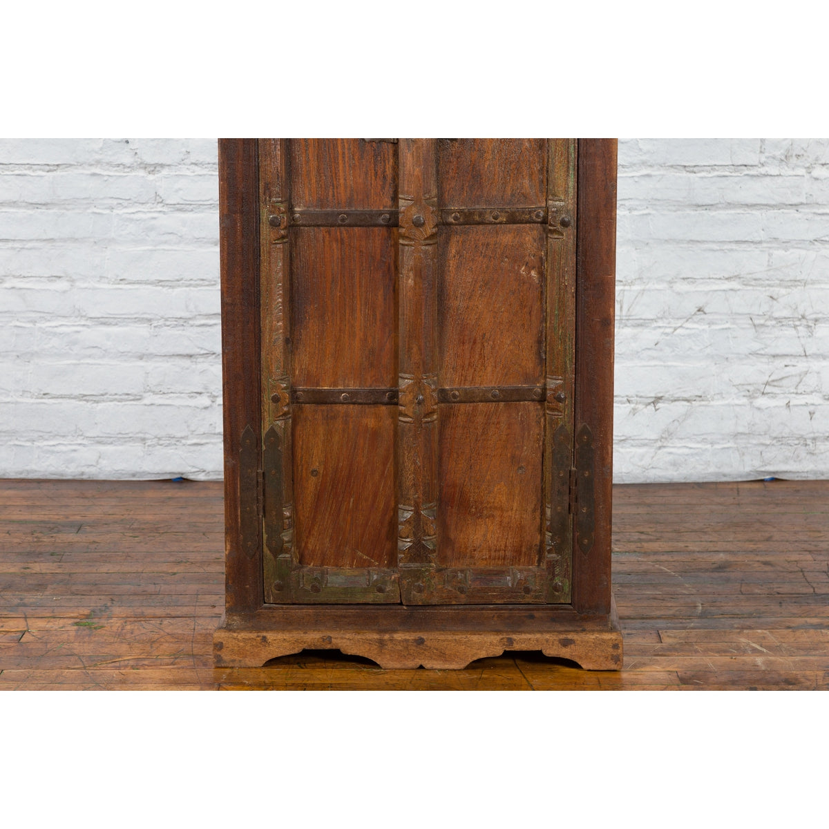 Indian 19th Century Gujarat Armoire with Iron Braces and Carved Half Columns-11. Asian &amp; Chinese Furniture, Art, Antiques, Vintage Home Décor for sale at FEA Home