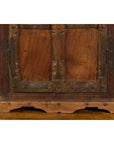 Indian 19th Century Gujarat Armoire with Iron Braces and Carved Half Columns-10. Asian & Chinese Furniture, Art, Antiques, Vintage Home Décor for sale at FEA Home
