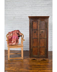 Indian 19th Century Gujarat Armoire with Iron Braces and Carved Half Columns-3. Asian & Chinese Furniture, Art, Antiques, Vintage Home Décor for sale at FEA Home