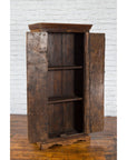 Indian 19th Century Gujarat Armoire with Iron Braces and Carved Half Columns-4. Asian & Chinese Furniture, Art, Antiques, Vintage Home Décor for sale at FEA Home