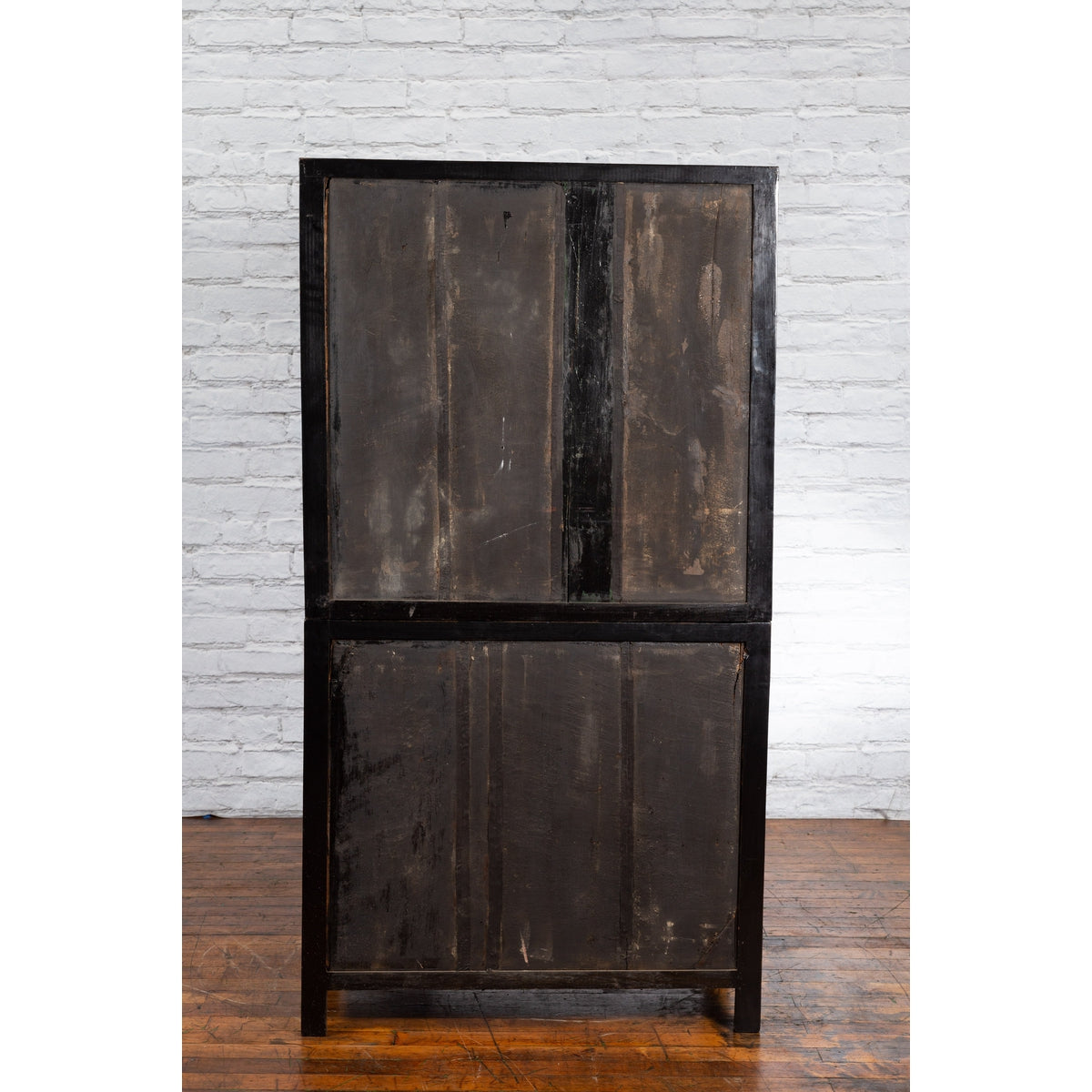 Chinese Early 20th Century Black and Brown Lacquer Cabinet with Doors, Drawers-11. Asian &amp; Chinese Furniture, Art, Antiques, Vintage Home Décor for sale at FEA Home