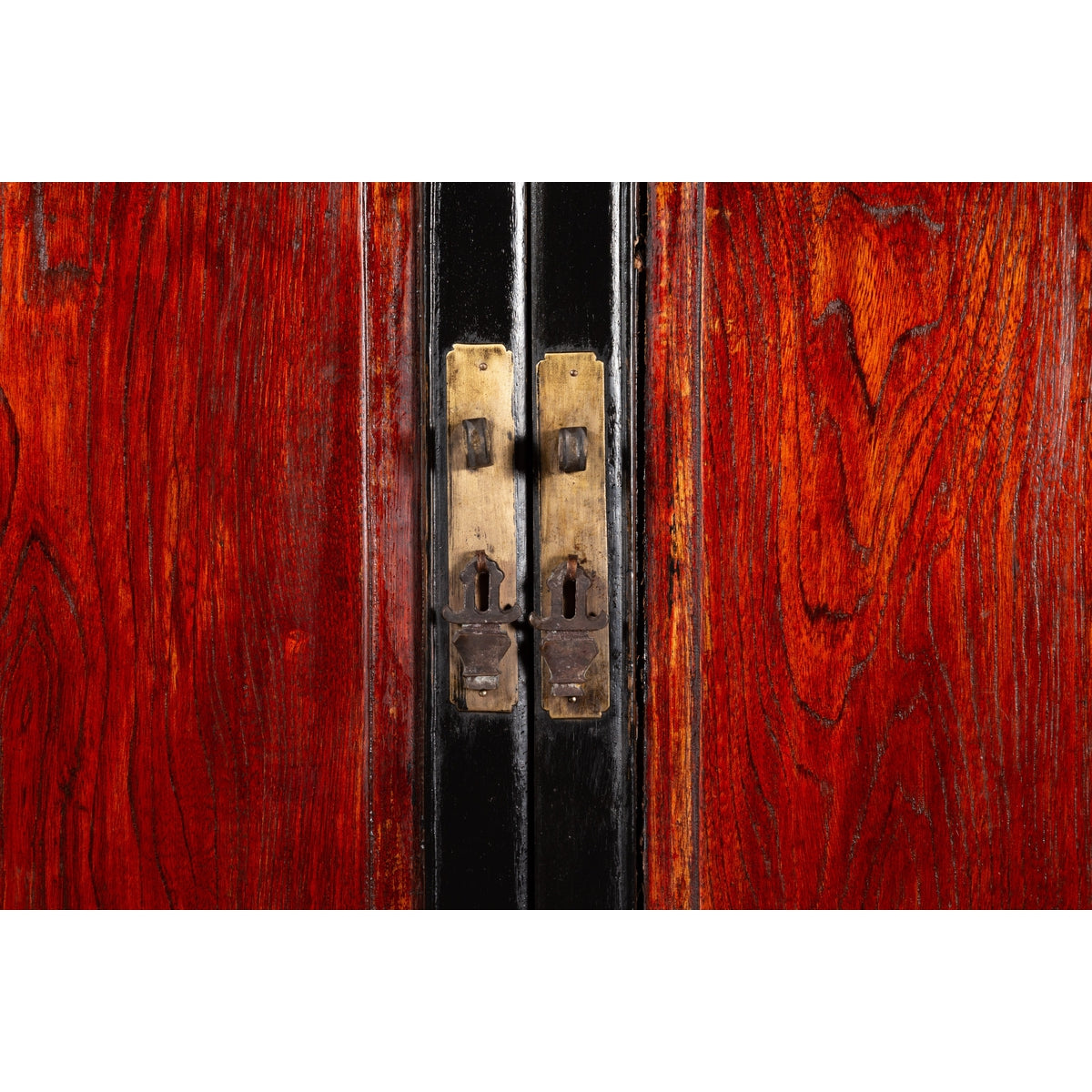 Chinese Early 20th Century Black and Brown Lacquer Cabinet with Doors, Drawers-7. Asian &amp; Chinese Furniture, Art, Antiques, Vintage Home Décor for sale at FEA Home