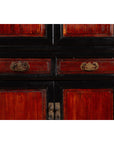 Chinese Early 20th Century Black and Brown Lacquer Cabinet with Doors, Drawers-9. Asian & Chinese Furniture, Art, Antiques, Vintage Home Décor for sale at FEA Home