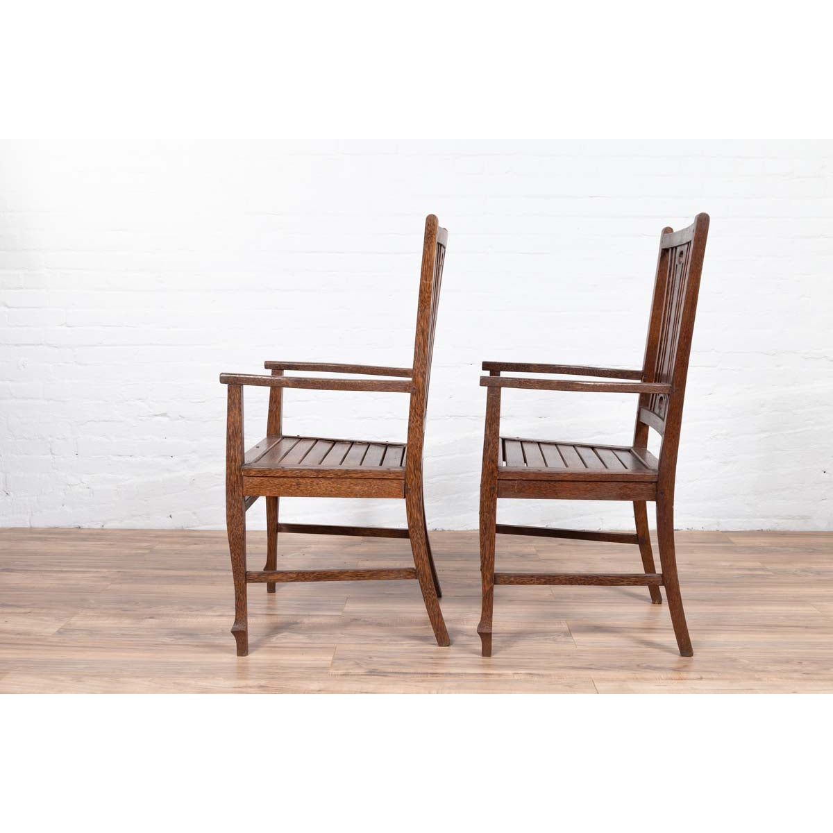Vintage Dutch Colonial Armchair with Pierced Wood Back Splat, Several Available-8. Asian &amp; Chinese Furniture, Art, Antiques, Vintage Home Décor for sale at FEA Home