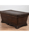 Chinese Antique Large Rattan Basket Coffee Table with Dark Brown Patina and Lid-7. Asian & Chinese Furniture, Art, Antiques, Vintage Home Décor for sale at FEA Home