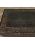 Chinese Antique Large Rattan Basket Coffee Table with Dark Brown Patina and Lid-11. Asian & Chinese Furniture, Art, Antiques, Vintage Home Décor for sale at FEA Home