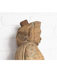 Indian Gujarat Hand Carved Temple Carving Statue Depicting a Woman and a Feline-9. Asian & Chinese Furniture, Art, Antiques, Vintage Home Décor for sale at FEA Home