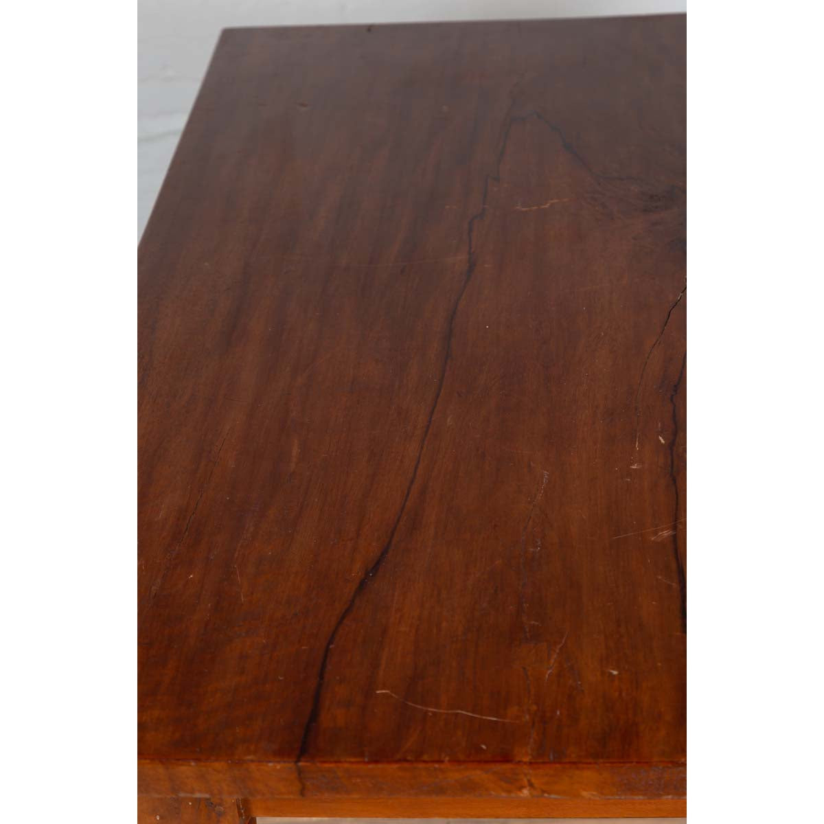 Antique Dutch Colonial Javanese Teak Desk with Single Drawer and Turned Legs-11. Asian &amp; Chinese Furniture, Art, Antiques, Vintage Home Décor for sale at FEA Home