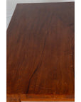 Antique Dutch Colonial Javanese Teak Desk with Single Drawer and Turned Legs-11. Asian & Chinese Furniture, Art, Antiques, Vintage Home Décor for sale at FEA Home