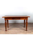 Antique Dutch Colonial Javanese Teak Desk with Single Drawer and Turned Legs-15. Asian & Chinese Furniture, Art, Antiques, Vintage Home Décor for sale at FEA Home