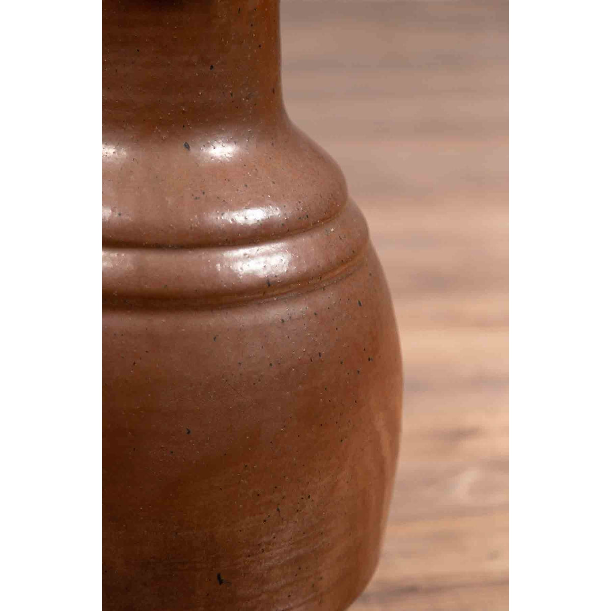 Japanese Tamba Tachikui Ware Monochrome Brown Glazed Water Jug, 19th Century-8. Asian &amp; Chinese Furniture, Art, Antiques, Vintage Home Décor for sale at FEA Home